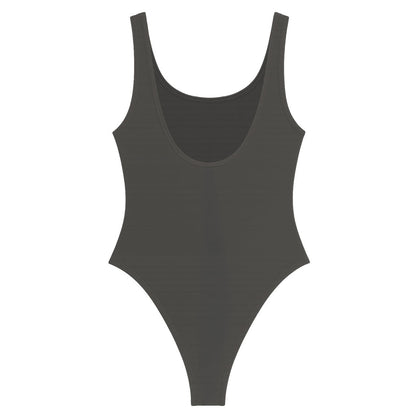 Charcoal - Back - Amplified Womens-Ladies Classic Seal Ramones Bodysuit