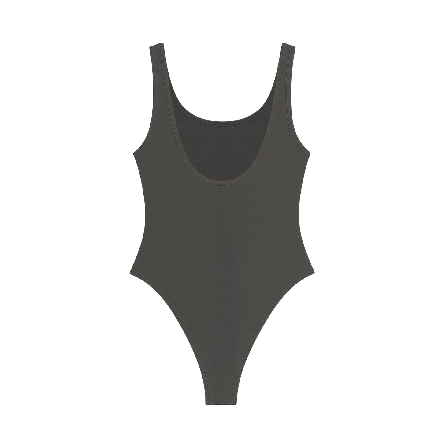 Charcoal - Back - Amplified Womens-Ladies Wu-Tang Clan Logo Bodysuit