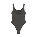 Charcoal - Back - Amplified Womens-Ladies Wu-Tang Clan Logo Bodysuit