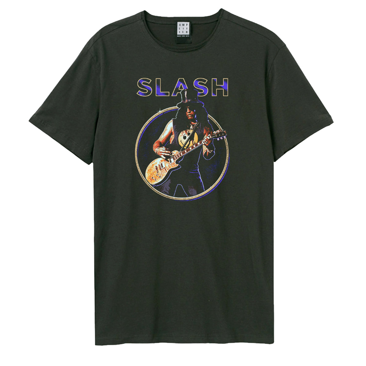 Charcoal - Front - Amplified Unisex Adult Solo Slash T-Shirt