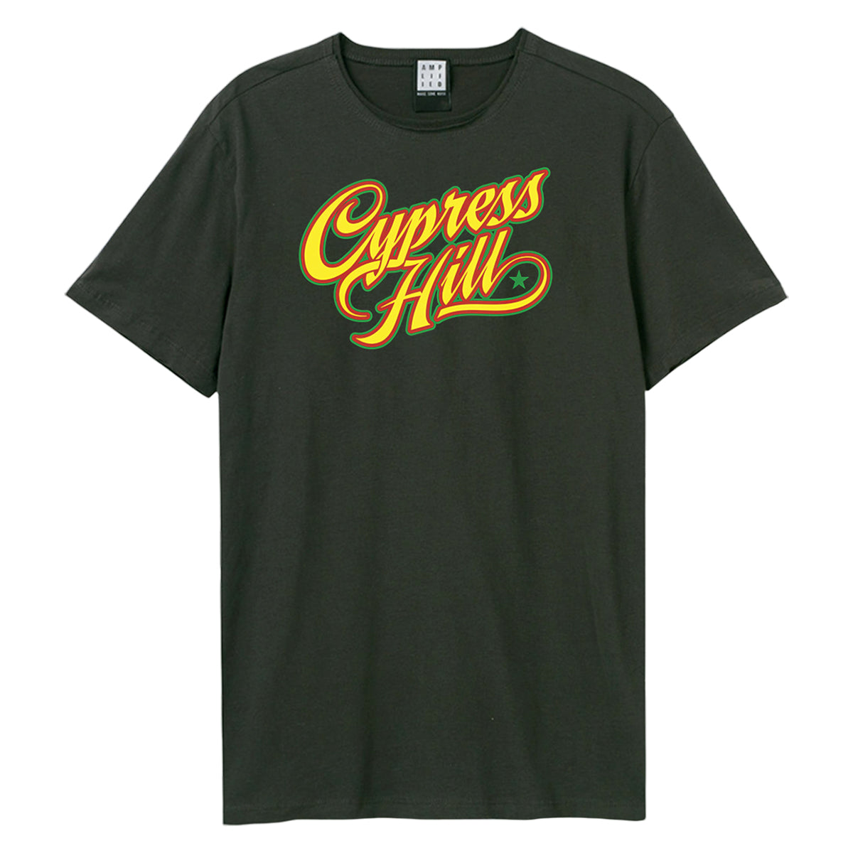 Charcoal - Front - Amplified Unisex Adult Script Cypress Hill T-Shirt