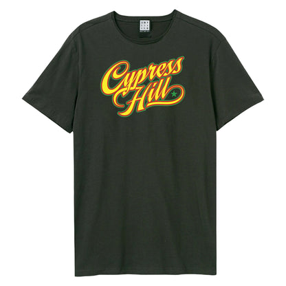 Charcoal - Front - Amplified Unisex Adult Script Cypress Hill T-Shirt