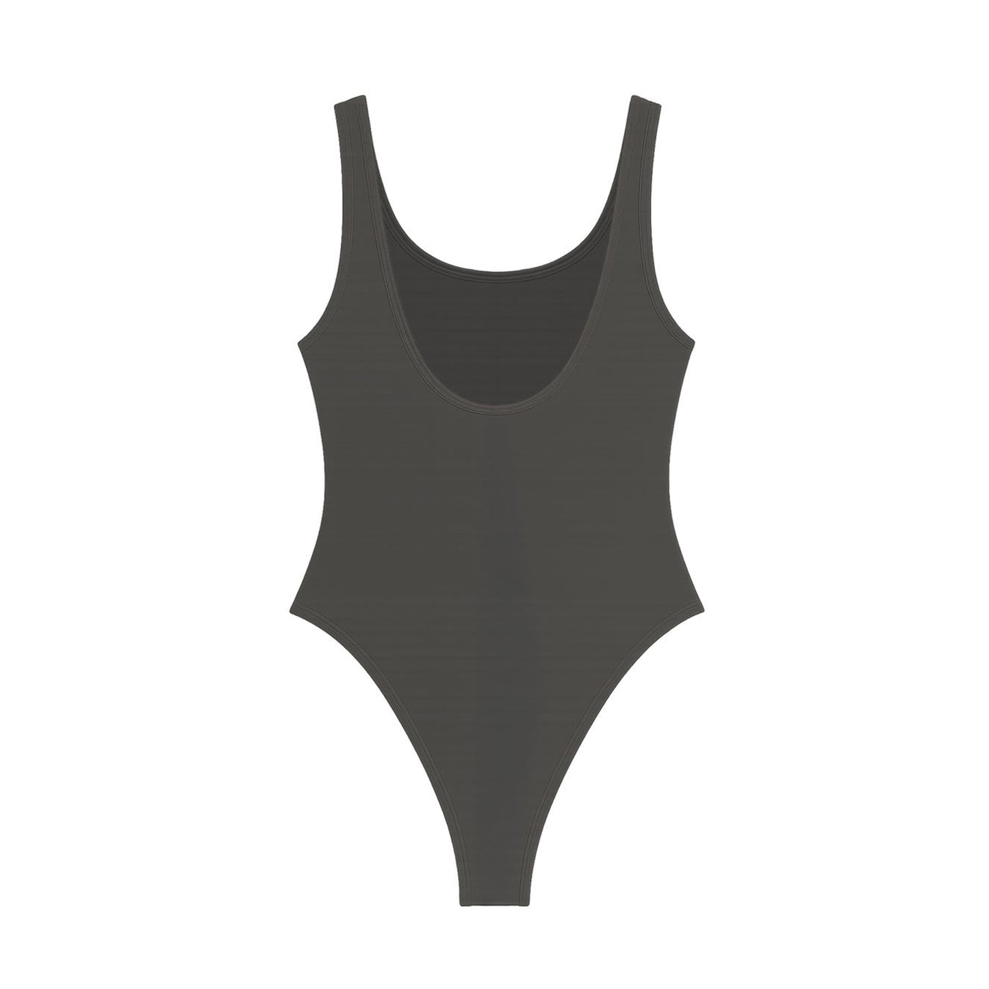 Charcoal - Back - Amplified Womens-Ladies Crest Queen Bodysuit
