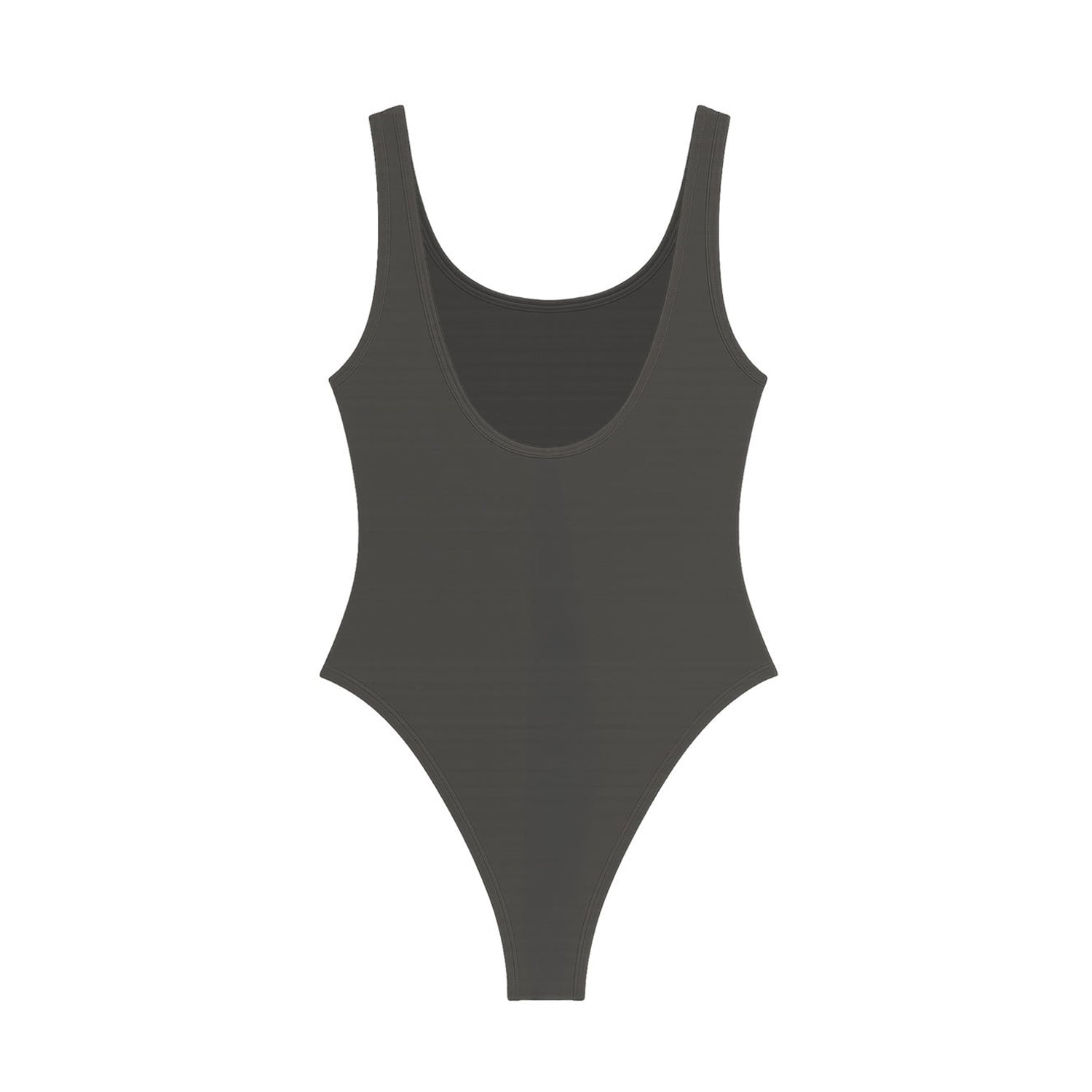 Charcoal - Back - Amplified Womens-Ladies Crest Queen Bodysuit