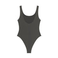 Charcoal - Back - Amplified Womens-Ladies Crest Queen Bodysuit