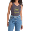 Charcoal - Side - Amplified Womens-Ladies Crest Queen Bodysuit