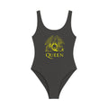 Charcoal - Front - Amplified Womens-Ladies Crest Queen Bodysuit
