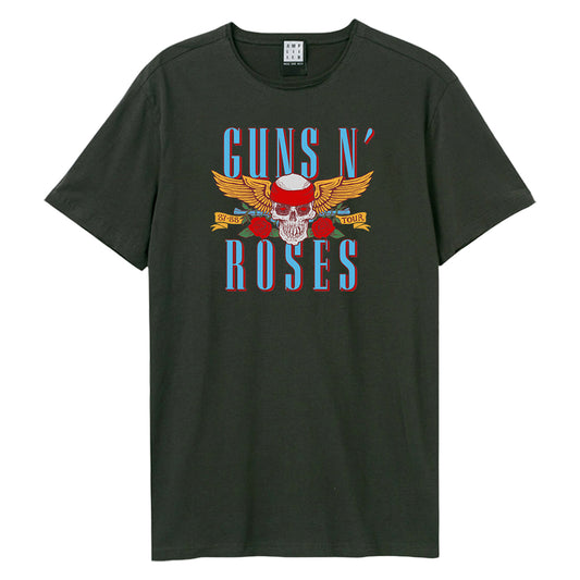 Charcoal - Front - Amplified Unisex Adult Skull 25 Guns N Roses T-Shirt