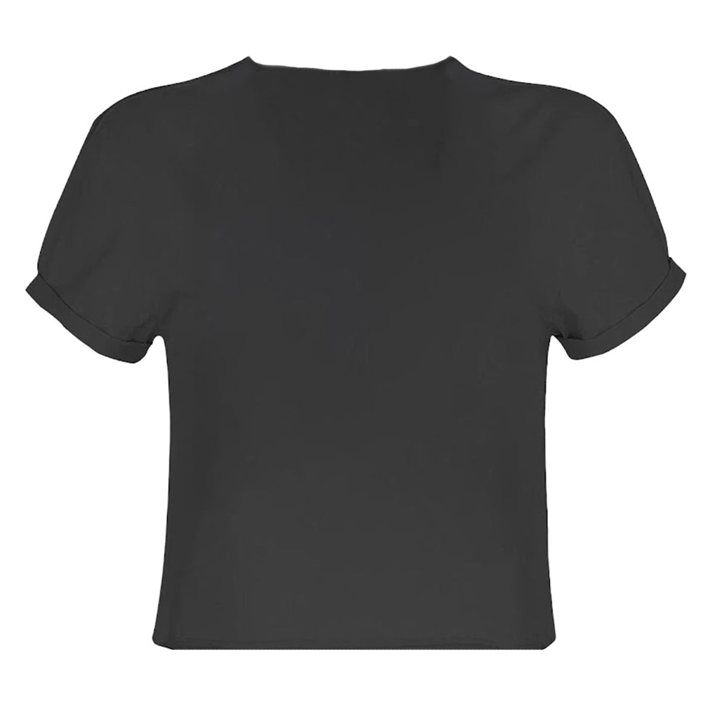 Charcoal - Back - Amplified Womens-Ladies Script Cypress Hill Crop Top