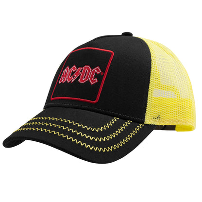 Black-Yellow - Side - Amplified AC-DC Trucker Cap
