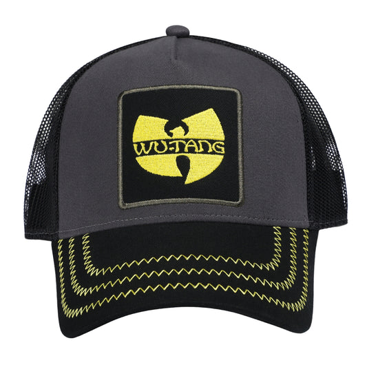 Grey-Black - Front - Amplified Wu-Tang Clan Trucker Cap