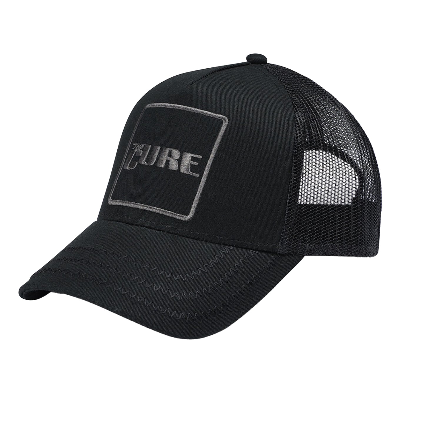 Black - Side - Amplified The Cure Trucker Cap