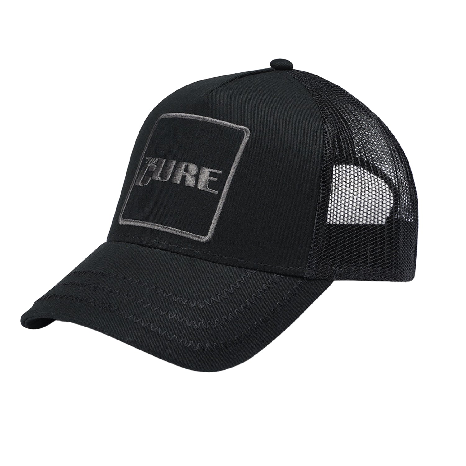 Black - Side - Amplified The Cure Trucker Cap
