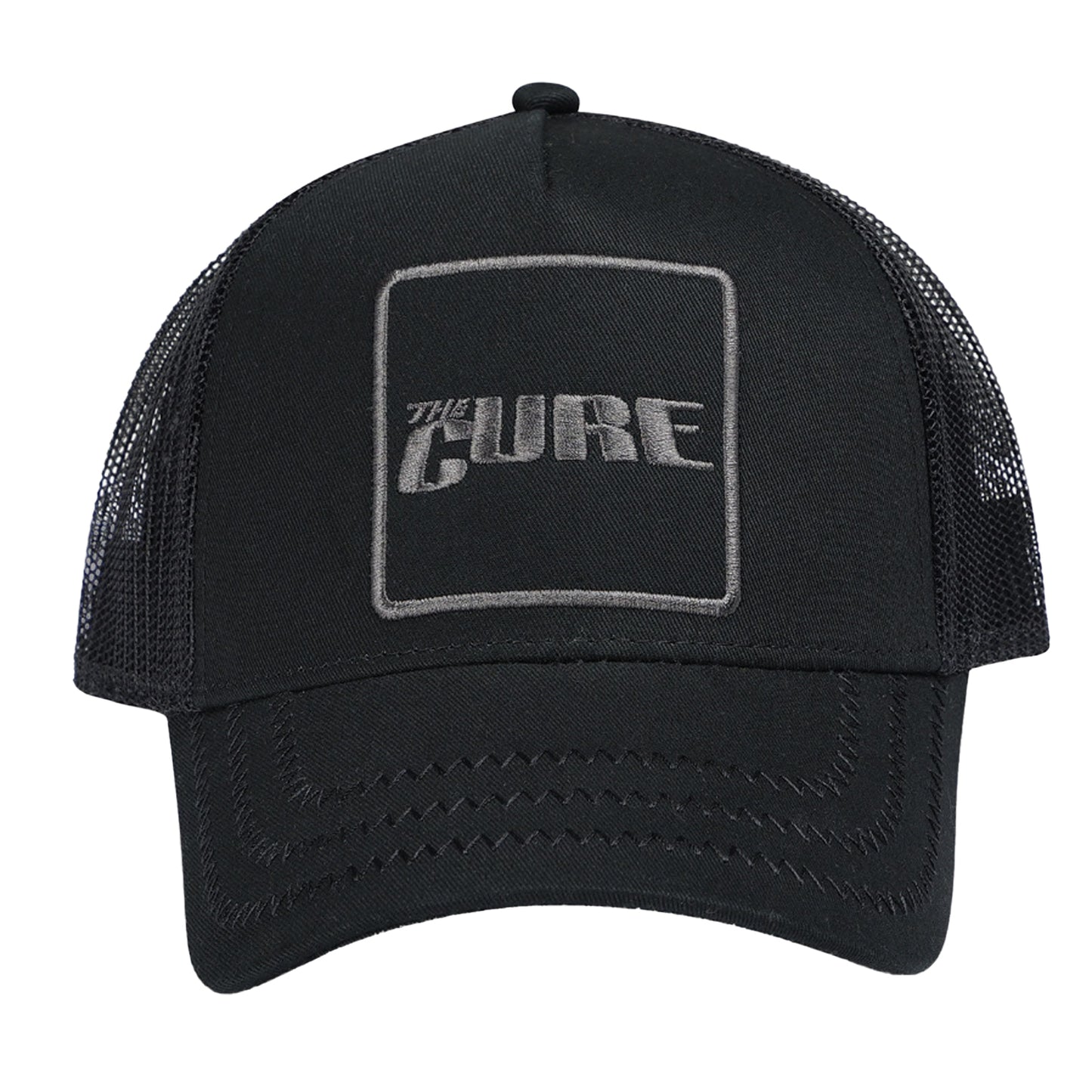 Black - Front - Amplified The Cure Trucker Cap