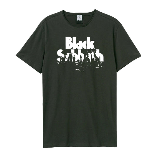 Charcoal - Front - Amplified Unisex Adult Crowd Black Sabbath T-Shirt
