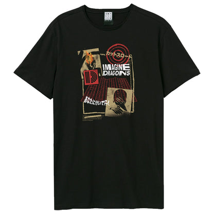 Black - Front - Amplified Unisex Adult Follow You Imagine Dragons T-Shirt