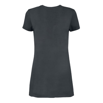 Charcoal - Back - Amplified Womens-Ladies Serpent Triangle Queens Of The Stone Age T-Shirt Dress