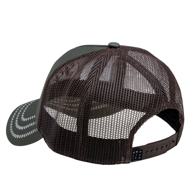 Khaki Grey - Back - Amplified Foo Fighters Trucker Cap