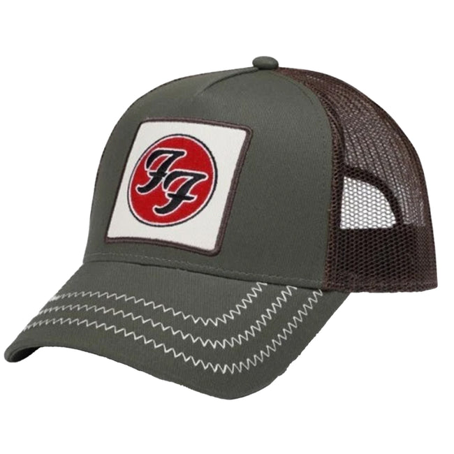 Khaki Grey - Side - Amplified Foo Fighters Trucker Cap