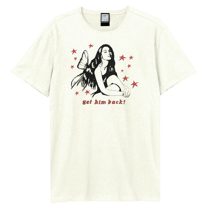 Vintage White - Front - Amplified Unisex Adult Get Him Back Olivia Rodrigo T-Shirt