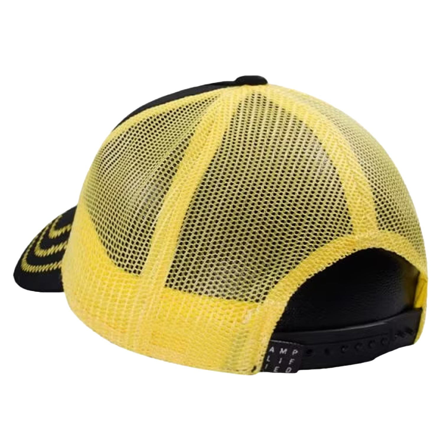 Black-Yellow - Back - Amplified Nirvana Trucker Cap