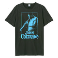 Charcoal-Blue - Front - Amplified Unisex Adult Photo John Coltrane T-Shirt