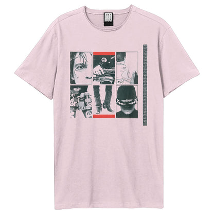 Pink - Front - Amplified Unisex Adult Kick INXS T-Shirt