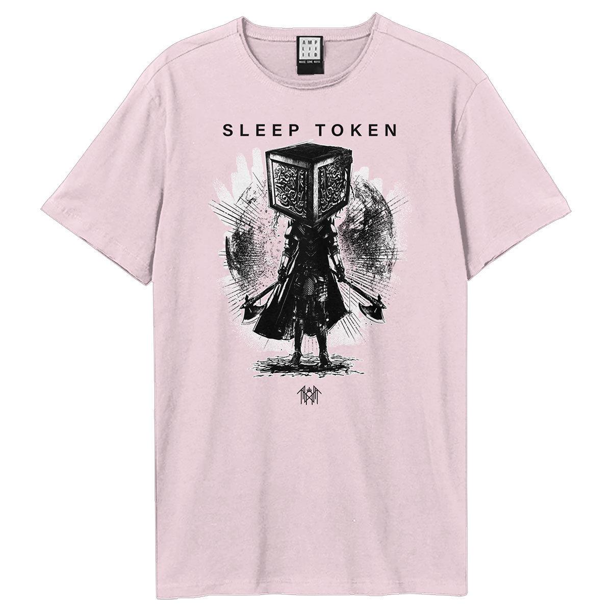 Pink - Front - Amplified Unisex Adult Axe Samarui Sleep Token T-Shirt