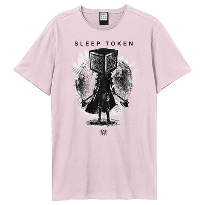 Pink - Front - Amplified Unisex Adult Axe Samarui Sleep Token T-Shirt