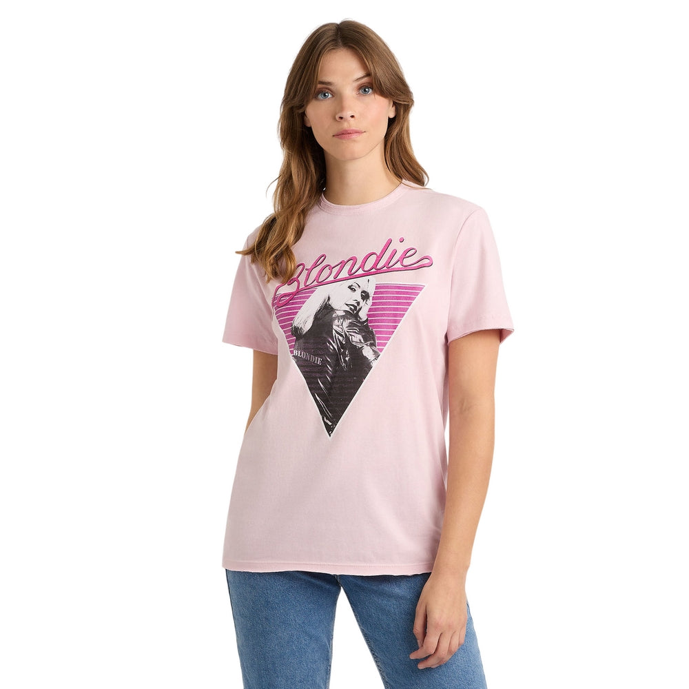 Pink 182 - Side - Amplified Womens-Ladies 74 Blondie T-Shirt