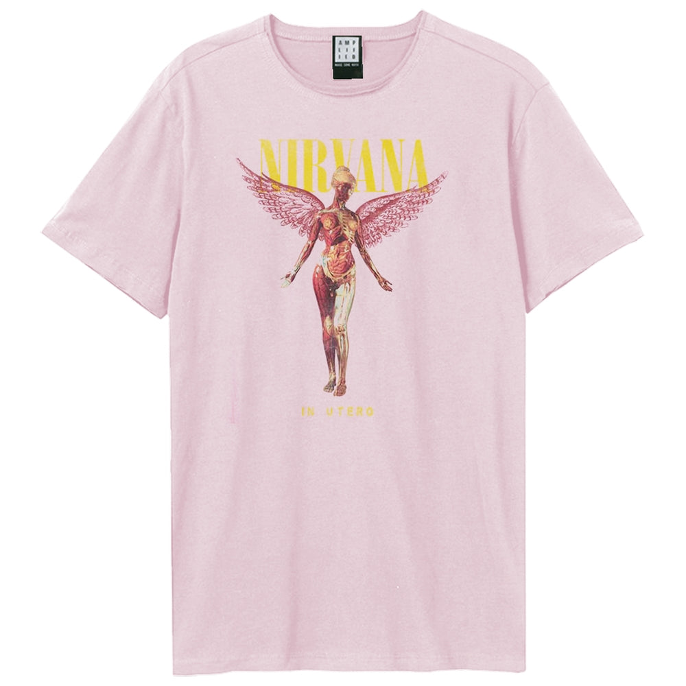 Pink 182 - Front - Amplified Unisex Adult In Utero Nirvana T-Shirt