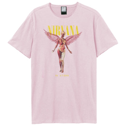 Pink 182 - Front - Amplified Unisex Adult In Utero Nirvana T-Shirt