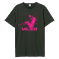 Charcoal - Front - Amplified Unisex Adult Blowin Miles Davis T-Shirt