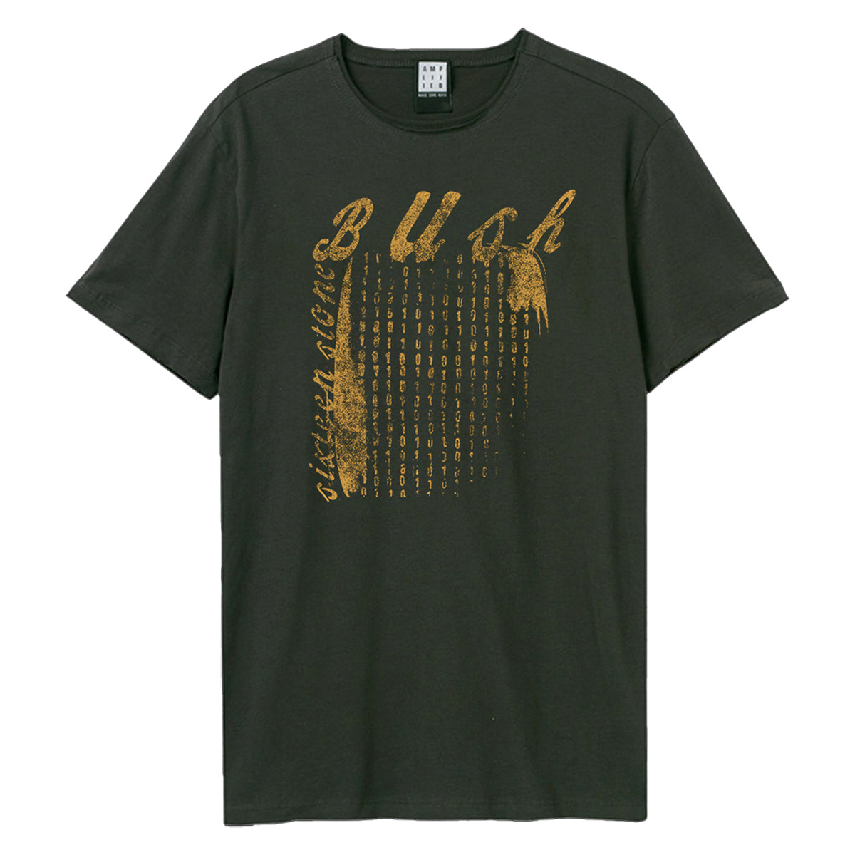Charcoal - Front - Amplified Unisex Adult 16 Stone Bush T-Shirt