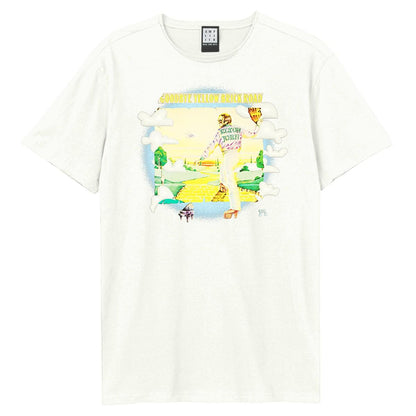 Vintage White - Front - Amplified Unisex Adult Goodbye Yellow Brick Road Cover Elton John T-Shirt