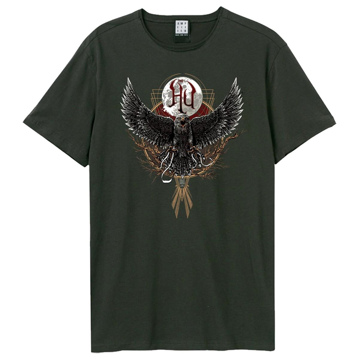Charcoal - Front - Amplified Unisex Adult Hawk Moon The Hu T-Shirt