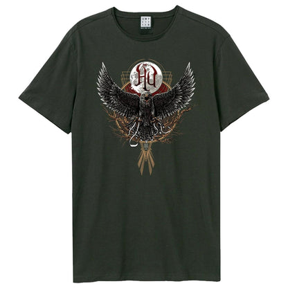 Charcoal - Front - Amplified Unisex Adult Hawk Moon The Hu T-Shirt
