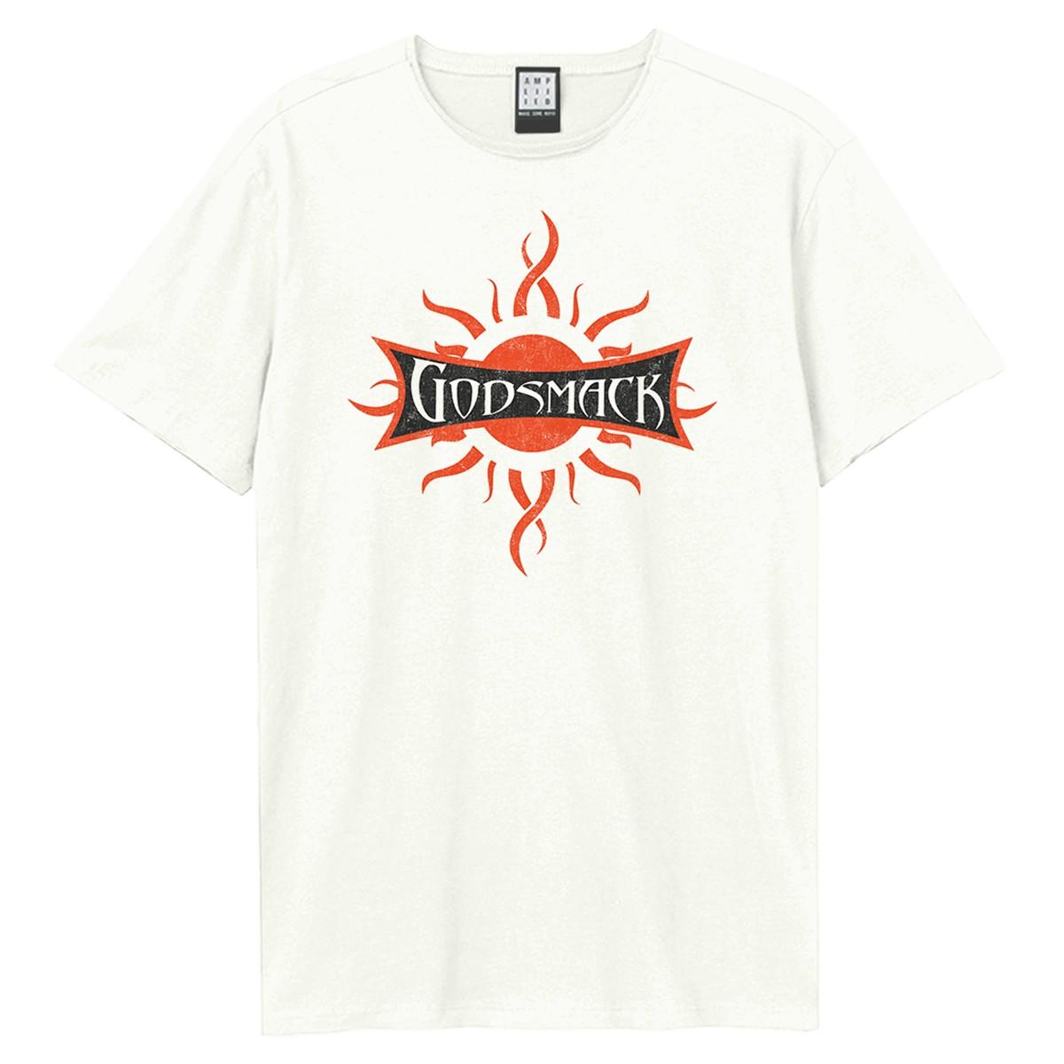 Vintage White - Front - Amplified Unisex Adult Logo Godsmack T-Shirt