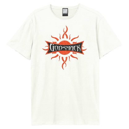 Vintage White - Front - Amplified Unisex Adult Logo Godsmack T-Shirt