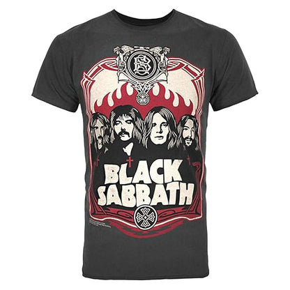 Charcoal - Front - Amplified Unisex Adult 1972 Black Sabbath T-Shirt