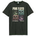 Charcoal - Front - Amplified Unisex Adult Pompeii Masks Pink Floyd T-Shirt