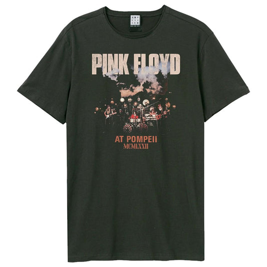 Charcoal - Front - Amplified Unisex Adult Pompeii Live Pink Floyd T-Shirt