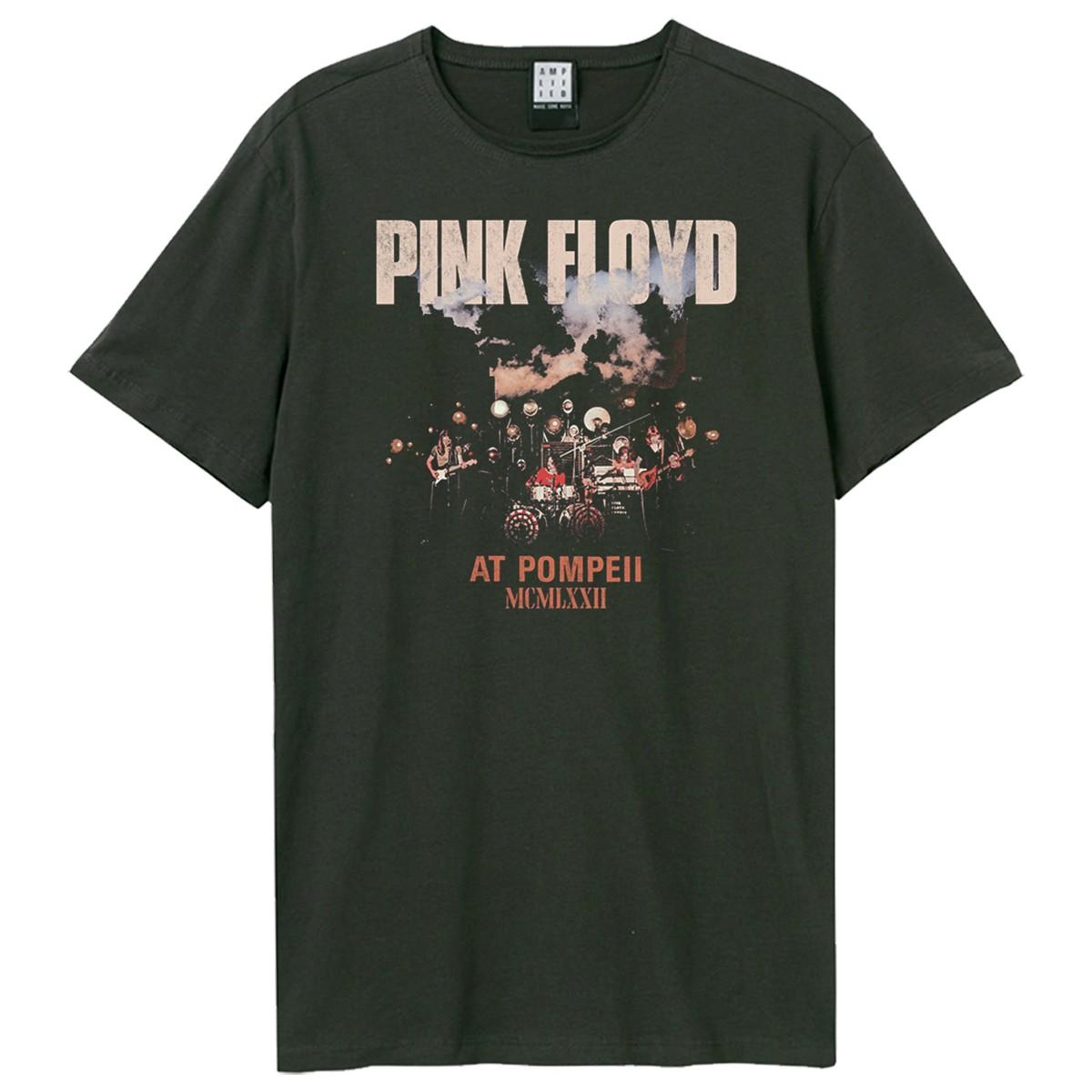 Charcoal - Front - Amplified Unisex Adult Pompeii Live Pink Floyd T-Shirt