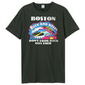 Charcoal - Front - Amplified Unisex Adult Dont Look Back 79 Boston T-Shirt