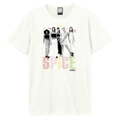 Vintage White - Front - Amplified Unisex Adult Group Shot And Logo T-Shirt