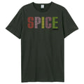Charcoal - Front - Amplified Unisex Adult Spice Girls Logo T-Shirt