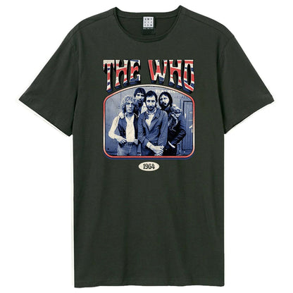 Charcoal - Front - Amplified Unisex Adult Union Jack Band Pic The Who T-Shirt
