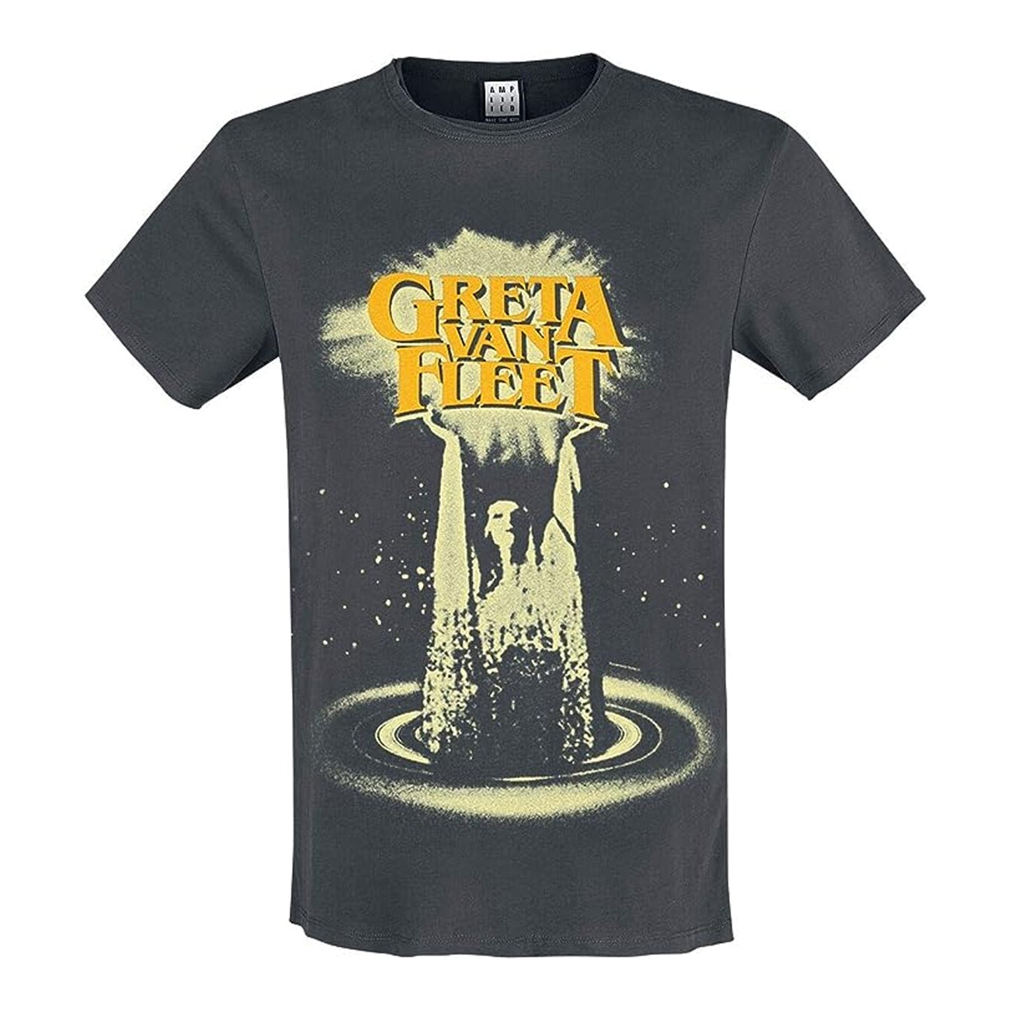 Charcoal - Front - Amplified Unisex Adult Hands In Air Greta Van Fleet T-Shirt