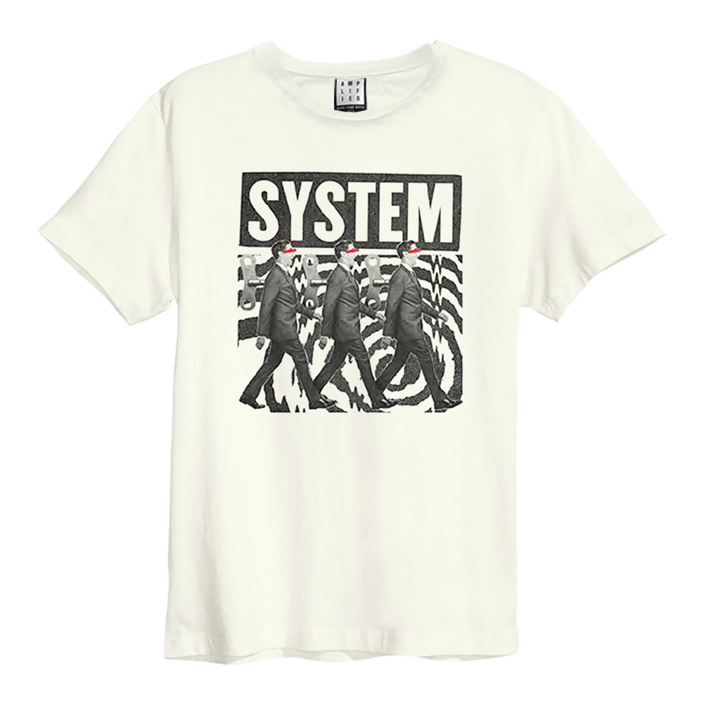 Vintage White - Front - Amplified Unisex Adult Wind Up Systems Of A Down T-Shirt