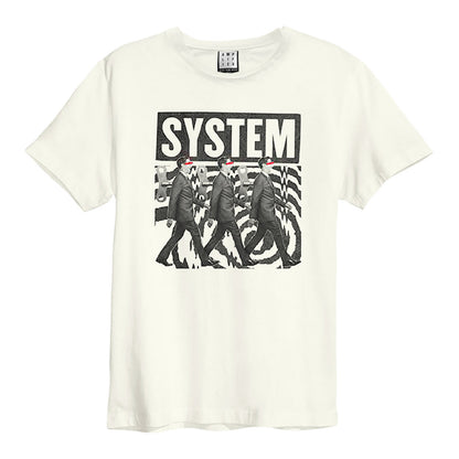 Vintage White - Front - Amplified Unisex Adult Wind Up Systems Of A Down T-Shirt